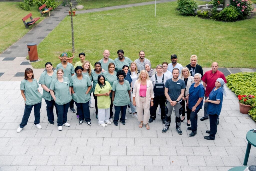 Das Herbert-Ruppe-Haus der Mathilde-Zimmer-Stiftung in Hamburg das Teambild
